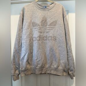 Retro Adidas Men's Gray Crewneck Sweatshirt